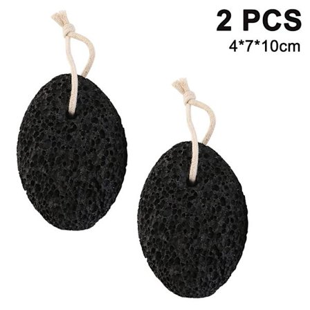 2 stk. Jord Lava Pimpsten Callus Remover til Fødder Hæle og Håndflade - Pedicure Eksfolieringsværktøj Corn Remover - Tør Død Hud Skrubber