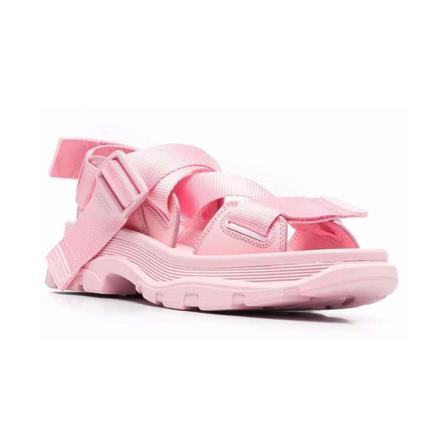Alexander McQueen Tread Flat Sandalen , Roze , Dames , Maat: 39 EU