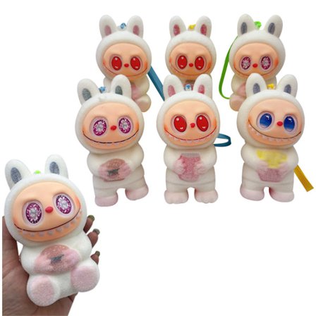 6-pak Vinylfigur Squishy Legetøj Langsomt Stigende Stress Relief Legetøj