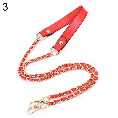 29cm/120cm stålväska kedjor Löstagbara ersättningsväska kedja PU-läderbälten Remmar