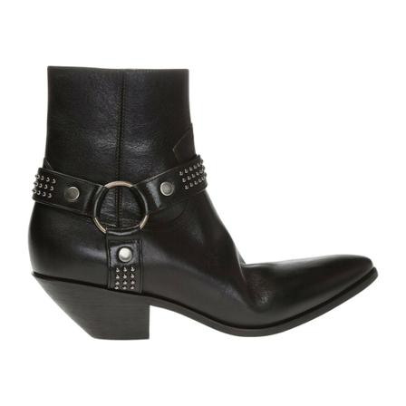 Saint Laurent, West Boots Zwart, Dames, Maat:38 1/2 EU