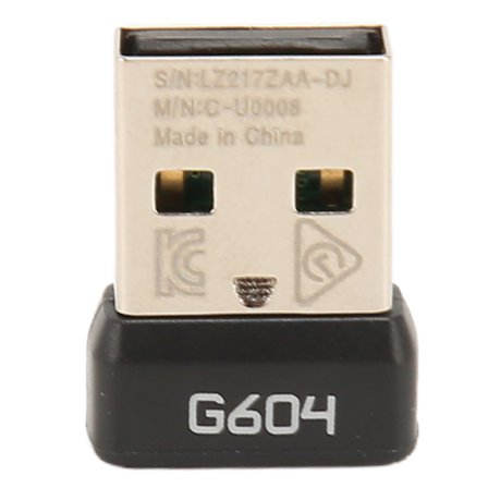 USB-mottaker 2,4 GHz trådløs stabilt signal bærbar slitesterk ABS-museadapter for Logitech G604 trådløs mus