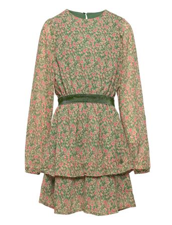 Kogdora Luna L/S Layered Dress Ptm Patterned Kids Only
