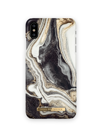 iPhone XS Max Hoesje, Golden Ash marble, iDeal of Sweden