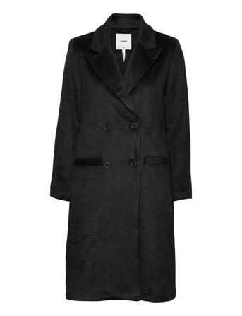 Objlinea Coat Outerwear Coats Winter Coats Sort Object