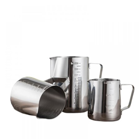 3 kpl ruostumattomasta teräksestä valmistettuja mittakuppeja vaa'oilla keittiökäyttöön, 350/600/1000 ml suuria kuppeja, sopivat kuivien jyvien 
