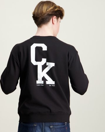 Calvin Klein RELAXED CREWNECK Sort Trøjer Dreng - Kids Brand Store
