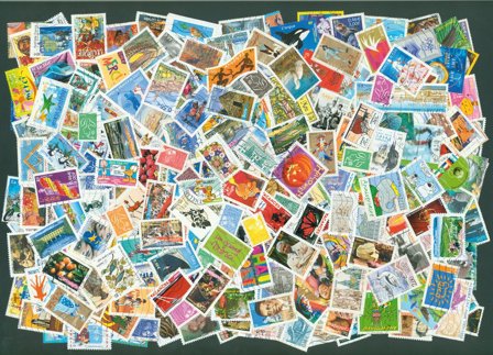 Frankrig - 800 stemplede frimærker