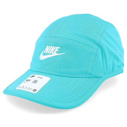 Nike - Blå 5panel Keps - Fly Futura Dusty Cactus/White 5-Panel @ Hatstore