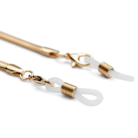 Gulltonet Fiskebeinskjede for Solbriller av Rustfritt Stål for menn - Brillereimer