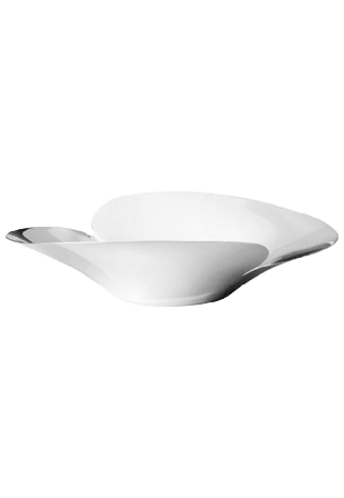 Georg Jensen Bloom fat Dekoration Grå 50x40x13 cm