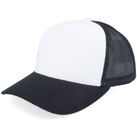 Equip - Vit trucker Keps - Kids White/Black A-frame Trucker @ Hatstore