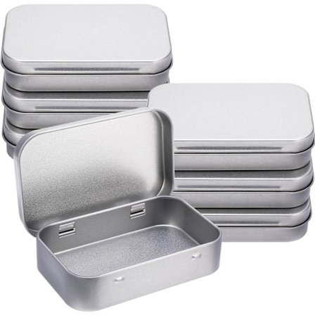 Oppbevaringsboks i ett stykke (6 stk) - Små metallbokser for kort, mynter, godteri og hjemmeorganisering