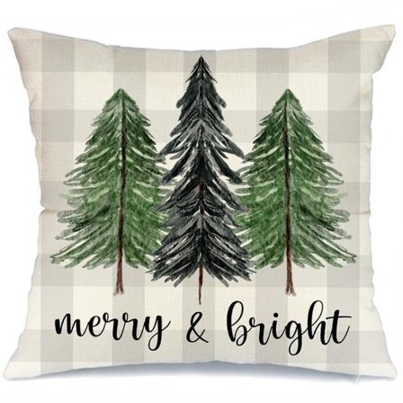 Grå jul putetrekk 45*45cm sett juledekorasjoner God Jul tredekorasjon putetrekk egnet for hjemmesofa