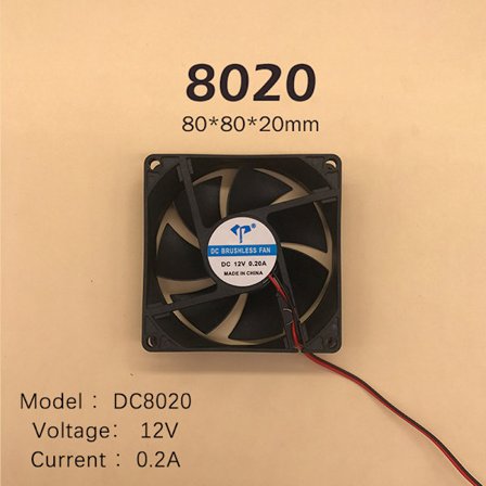 DC børsteløs vifte Datamaskinveske Kjølevifte 5V 12V 24V Lager C