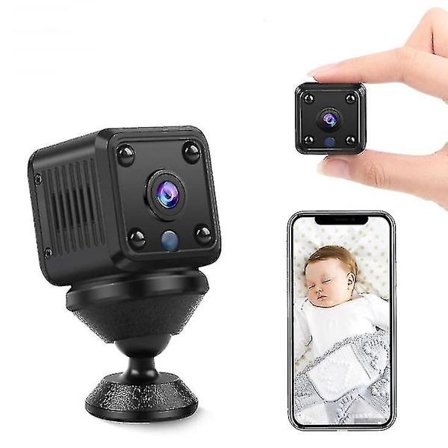 Övervakningskamera Baby Monitor 1080P HD Mini Magnetisk Rörelsedetektering