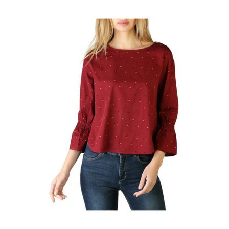 Tommy Hilfiger - Blusar - Röd - Dam - Storlek: M, Dam, Storlek: M