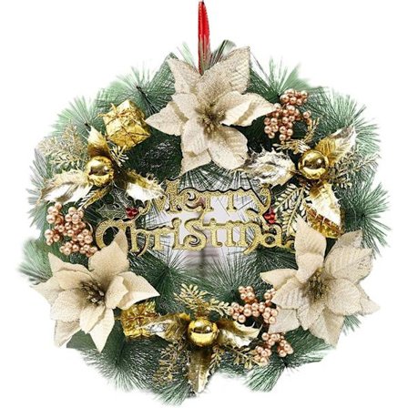 Joulukranssi, seppeleet ulko-oven sisäänkäyntiin, joulukoriste