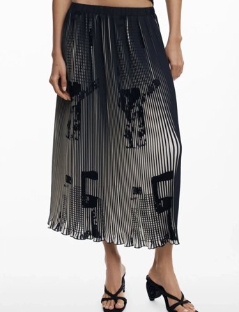 Desigual Newspapers - Black - S