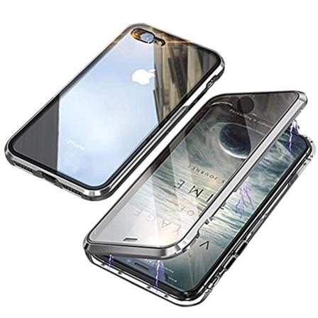 TG iPhone 8 - Beskyttende Magnetisk Skal Sølv