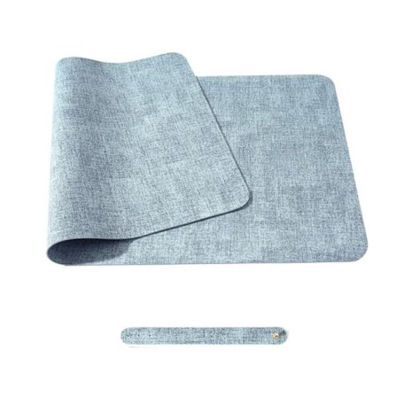 80*40 cm Musematte i skinn Musematte LYS BLÅ 80X40CM