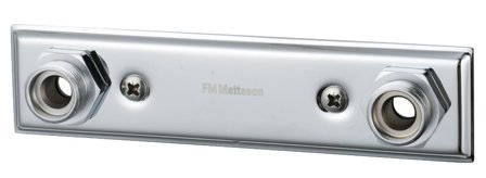 FM Mattsson 1420-2120 Blandarfäste 150 c/c, krom Ø12 mm, Badrum