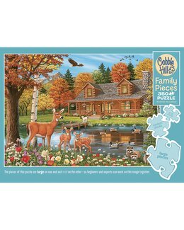 Puslespil Hytte 350 brikker - Cobble Hill