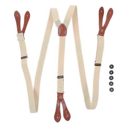 Seler til mænd Seler med knapper til mænd Knaphuller Seler Voksenseler Y-ryg Elastiske seler Herreseler Knapper