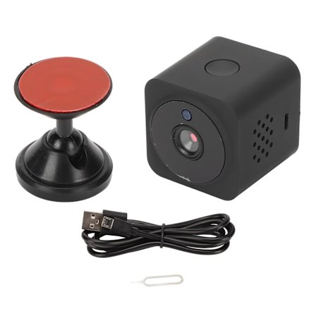 Nanny Camera HD WiFi Inbyggd 2-vägs Röst Infraröd Mörkerseende Fjärrvisning Inomhussäkerhetskamera för Hemfamilj