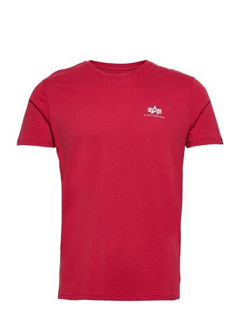 Basic T Small Logo T-shirts Short-sleeved Rød Alpha Industries