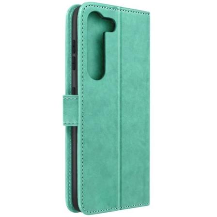 Etui, der er kompatibelt med Samsung S23 Plus Mandala Flower Green Cover