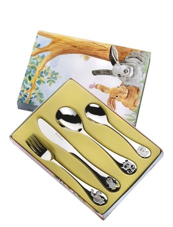 Bestickset Barn 4-Del Arca Di Noè Pintinox Silver Pintinox