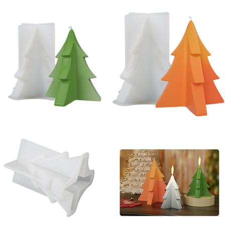 3d Julgransljus Silikonform Diy Tvålform
