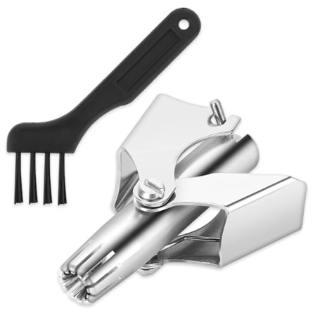 Nesehårstrimmer for menn og kvinner, manuell batterifri, vanntett, smertefri, rustfritt stål med børste, hypoallergen, egnet for menn og kvinner