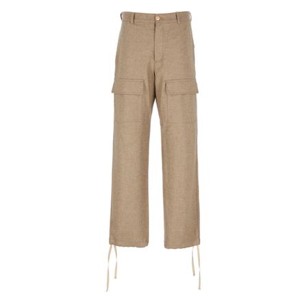 Kenzo, Wide Trousers Bruin, Heren, Maat:M