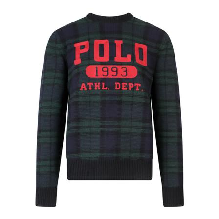 Ralph Lauren, Round-neck Knitwear Niebieski, Mężczyzna, Rozmiar: XL