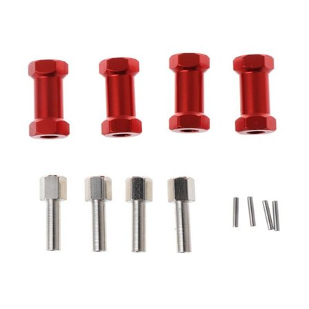 4 kpl 12 mm kuusiopyörän napavetolaitteen sovittimen jatkoyhdistin