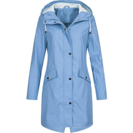 Langermet vindjakke med glidelås for kvinner, maskinvask, med personlighet, street style for kvinner, formell hverdagsbruk