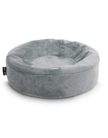 BiaBed - Biabedovertrekk Rund Ribbe Grå Nr. 0 - Ø 50 x 50 cm - Hund - Hundesenger & puter - Hundemadrasser & hundesenger - ZOO.no