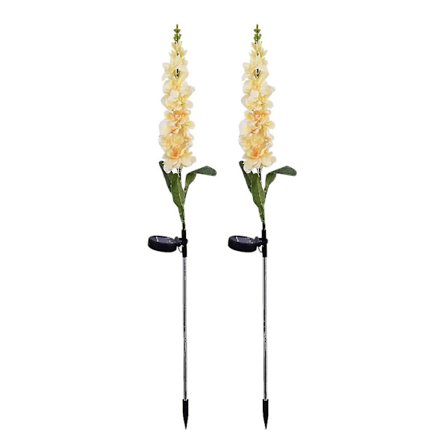 2 st LED Violett Gräsmatta Ljus Solcellsdriven LED Ljus Utomhus Vattentät Trädgård Innergård Park Stigen Korridor Gräsmatta Dekorativ Belysning (