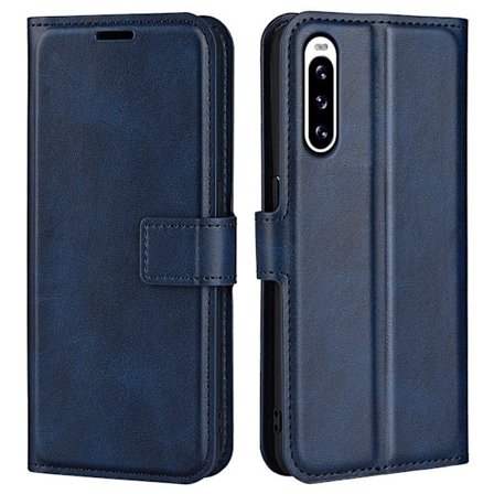 Lompakko Nahkakotelo For Sony Xperia 10 V - Sininen