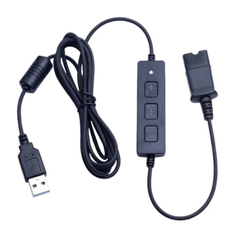 Qd-kontakt Qd-kabel till USB-kontaktkablar för QD-gränssnitt Hörlurar USB2.0-adapter Call Center Hemmaspel USB-adapter