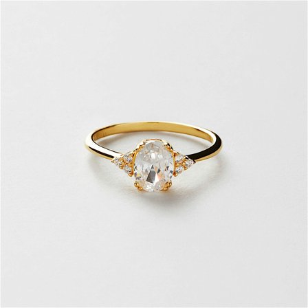Monique Ring - 18K Vergoldetes Sterlingsilber