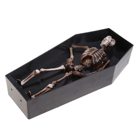 Halloween Elektrisk Kiste Ornament Morsom Lound Voice Decor Rekvisita Til Hjem Spøkelseshus Bar Dekorasjon (FMY)