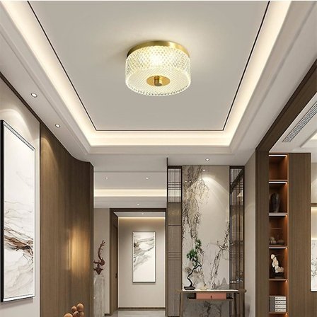 16cm Ø Loftlampe i Kobber Messing Moderne