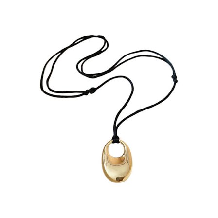 Stilrent Justerbart Läderhalsband Minimalistisk Rund Hängsmycke Design Premium Zinklegering Smycken Kompatibla med Vardagsbruk Silver