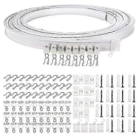 Fleksibel bøybar takgardinskinne - 5 meter for buet tak