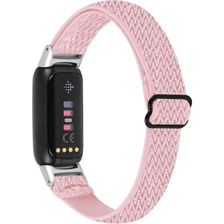 Passar till Fitbit Luxe/Luxe SE-band, kvinnor och män, andningsbar elastisk nylon
