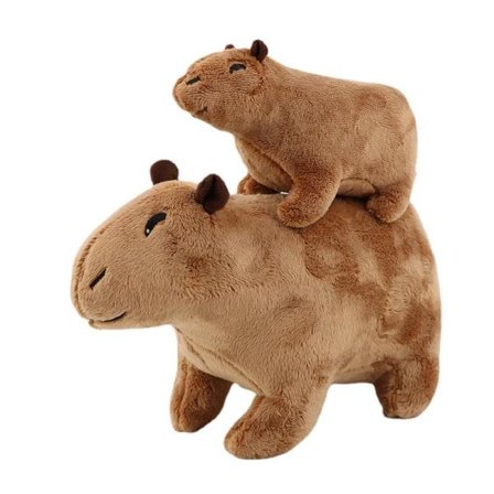 IC Capybara gnaver marsvin plystofigur Capyatoa grise 30cm