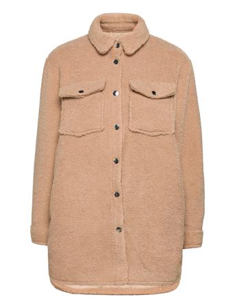 Onldeena L/S Teddy Shacket Pnt Brown ONLY